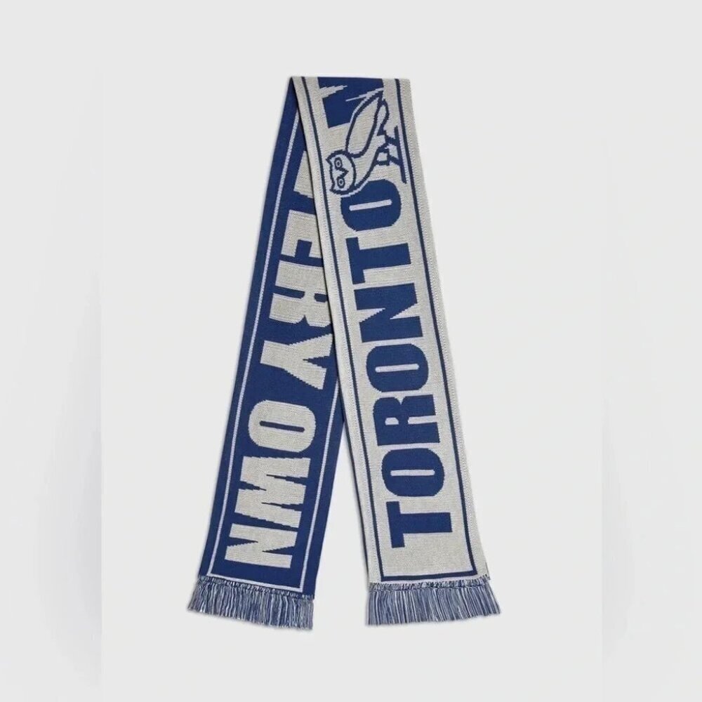 NWT Toronto Maple Leafs x OVO  polyester blend Hockey Sports Casual scarf OS